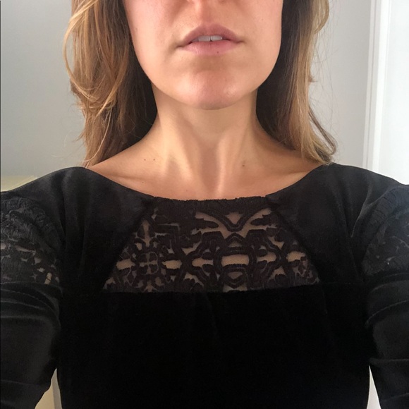 BCBGGeneration Black Velvet Dress - Picture 5 of 7